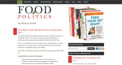 Desktop Screenshot of foodpolitics.com